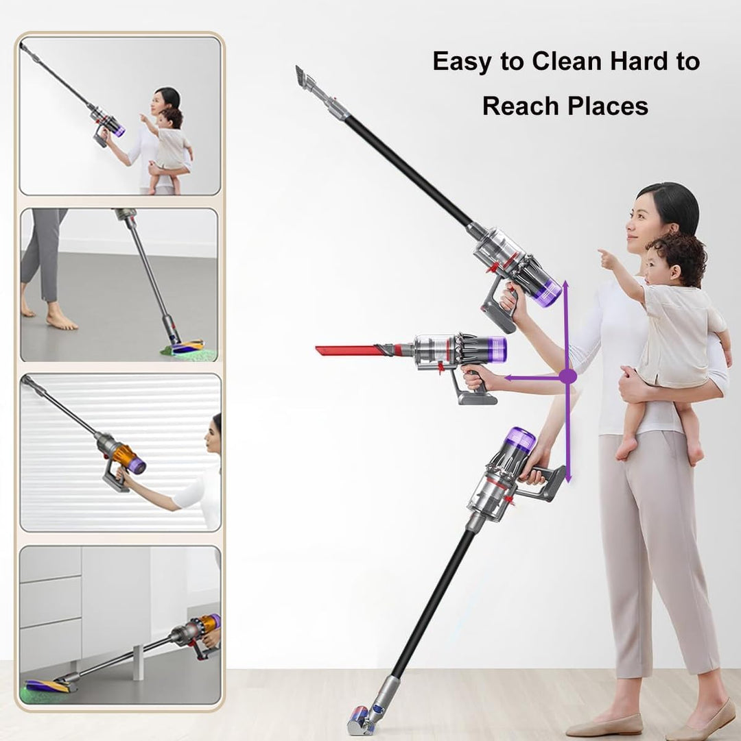 Verlängerungsrohr für Dyson V15 V11 V10 V8 V7 Staubsauger, Rohr für Dyson Ersatz Teleskoprohr Schnel