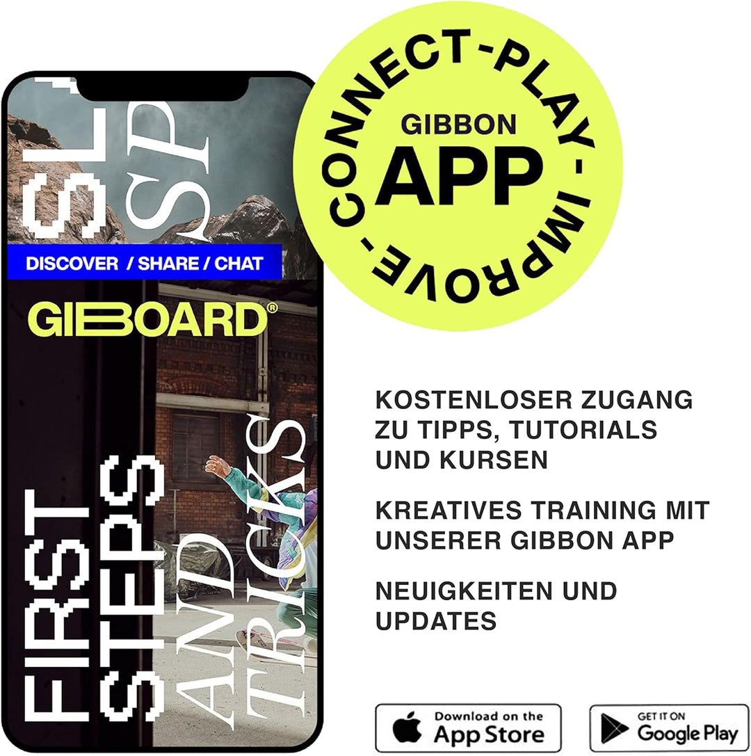 GIBOARD-SET BONZO CLASSIC - Innovatives Balance Board | Freestyle-Workout | hochwertiges Buchenholz