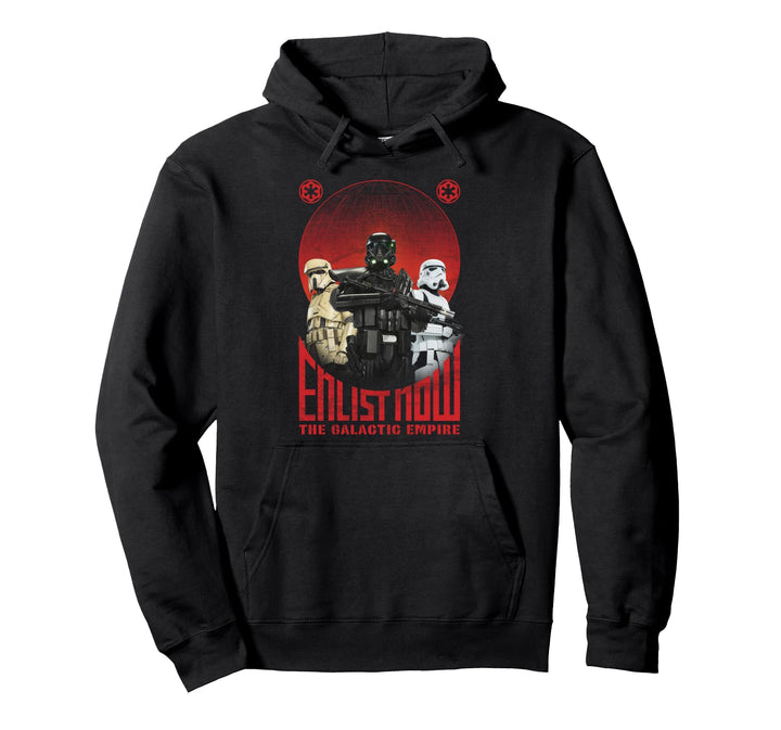 Star Wars Rogue One Imperial Enlist Now Pullover Hoodie