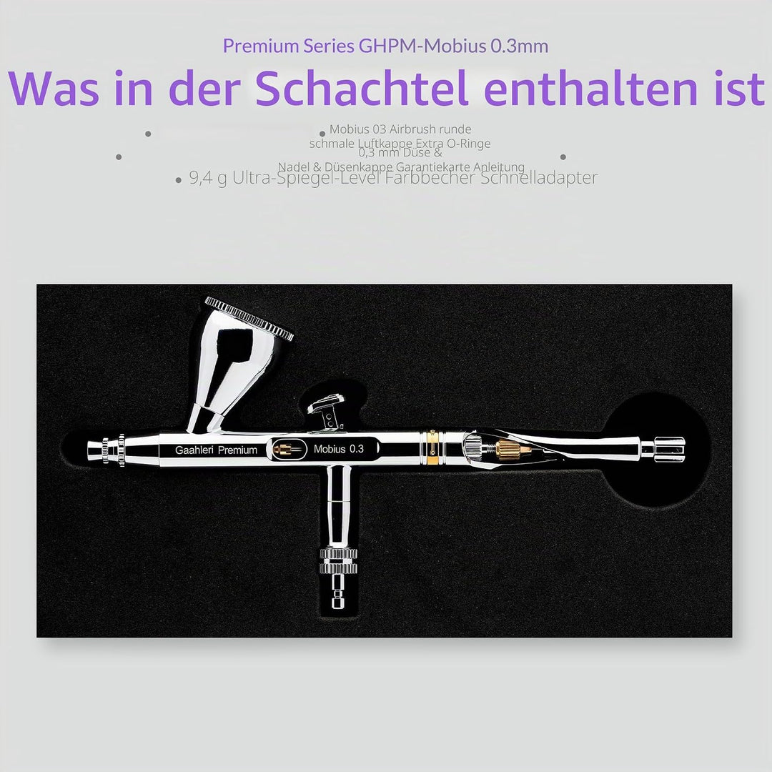 Gaahleri Airbrush Premium Serie GHPM-Mobius 0,3mm