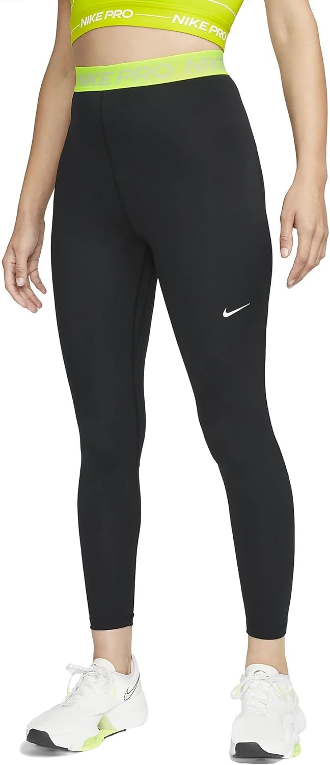 Nike Pro 365 Leggings Tights S Black/Volt, S Black/Volt