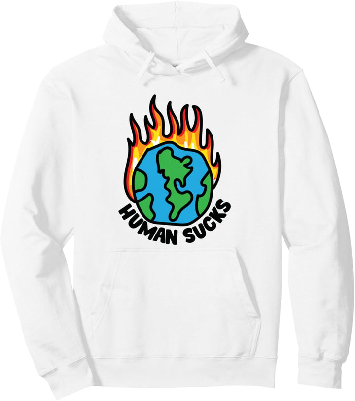 Human Sucks – Global-Erwärmung des Klimawechsels. Pullover Hoodie