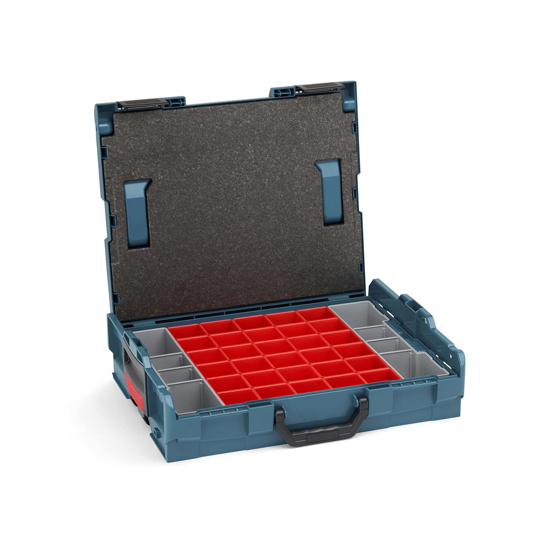 Bosch Sortimo L-Boxx 102 Werkzeugkoffer-Set • professional blau ohne Logo • bestückt mit Ordnungssys
