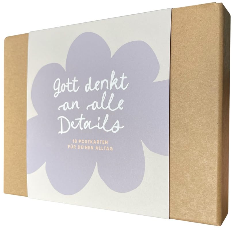 Gott denkt an alle Details: 18 Postkarten für deinen Alltag (Stennie Studio)