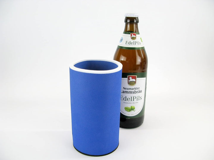 4er Set Bayrische Biere blau - Getränkekühler - Bierkühler - Flaschenkühler für alle genormten 0,5L