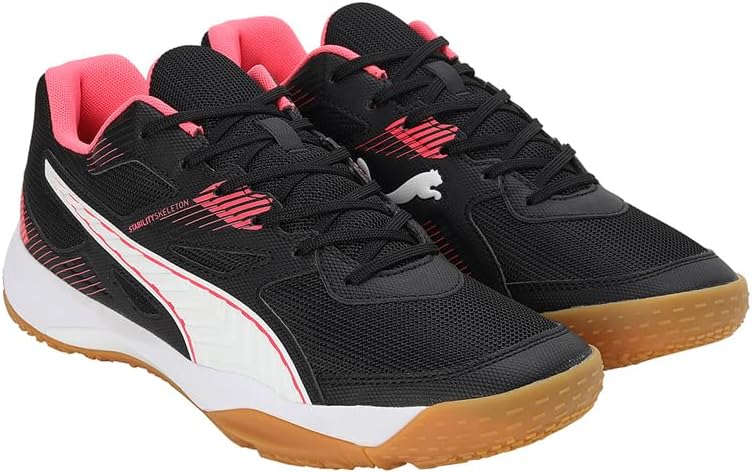 PUMA Unisex Solarflash Ii Hallenturnschuh 48 EU Puma Black Fire Orchid Puma White Gum, 48 EU Puma Bl