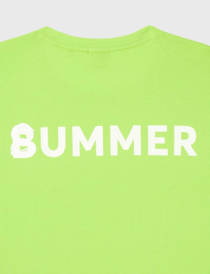 BOSS Herren TeeVibes Relaxed-Fit T-Shirt aus Baumwolle mit Print auf Vorder- und Rückseite M Bright