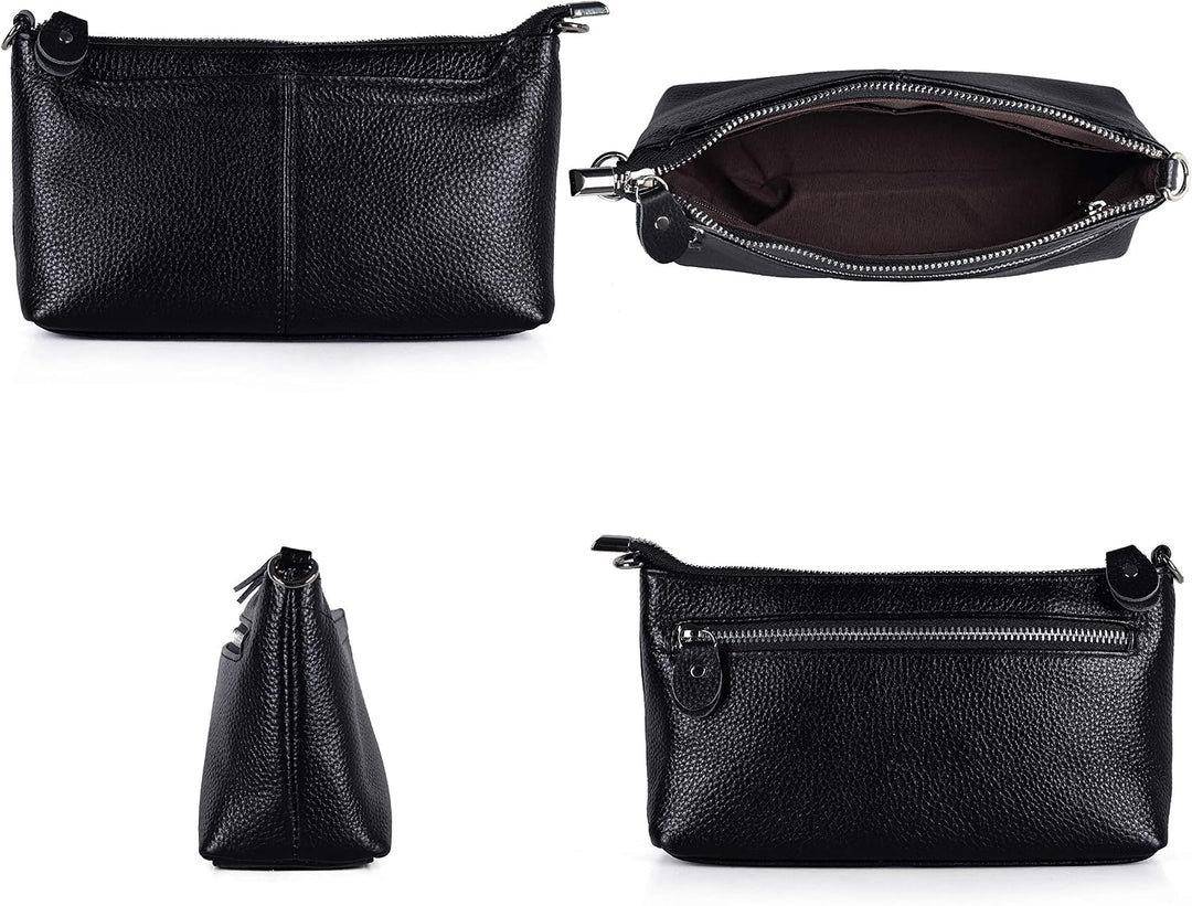 befen Clutch, Handgelenktasche aus echtem Leder, Wristlet, Geldbörse, kleine Crossbody-Umhängetasche