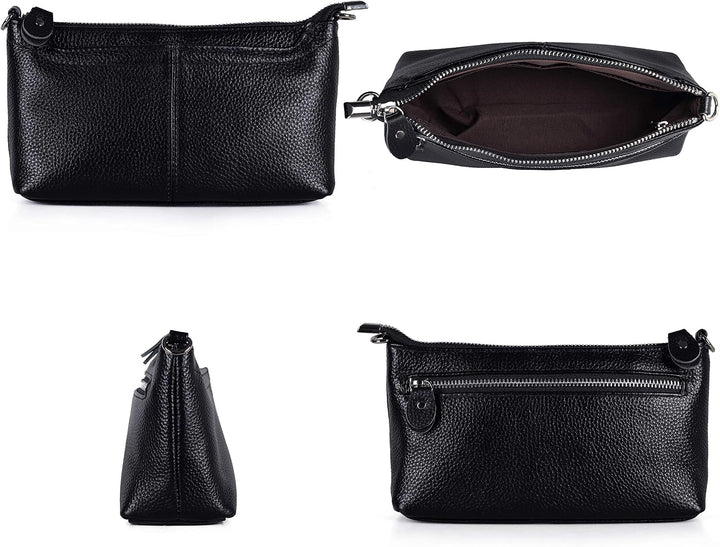 befen Clutch, Handgelenktasche aus echtem Leder, Wristlet, Geldbörse, kleine Crossbody-Umhängetasche