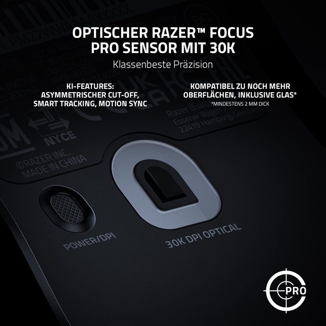 Razer Viper V2 Pro - 58g Ultraleichte Kabellose Esports-Gaming-Maus (Optischer Sensor mit 30K DPI, D