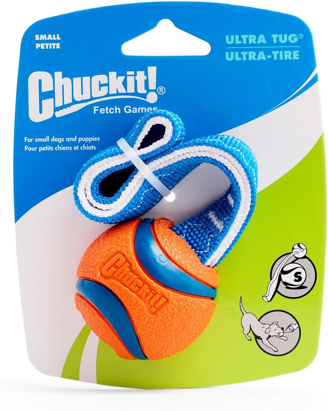Chuckit! CH231101 Ultra Tug Small, Orange/Blau, Orange/Blau S