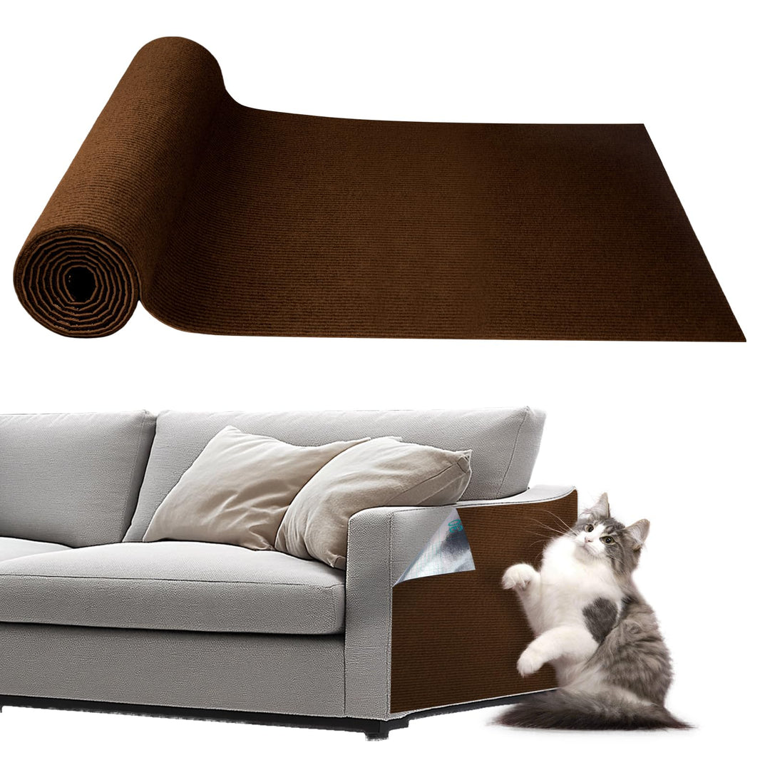 Storystore Selbstklebend Kratzmatte Katze, 40cm x 400cm Katzen Kratzmatte Kratzschutz Sofa Katze, DI