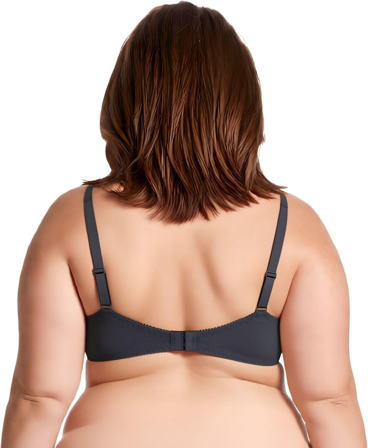 Curve Muse Übergrösse Minimizer Bügel Ungefütterte BHS mit Stickspitze - 3er Pack 75C Buttermilch, G