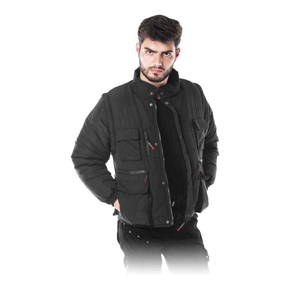 Reis Czaplabl gefütterte Schutzjacke, Schwarz, L Grösse