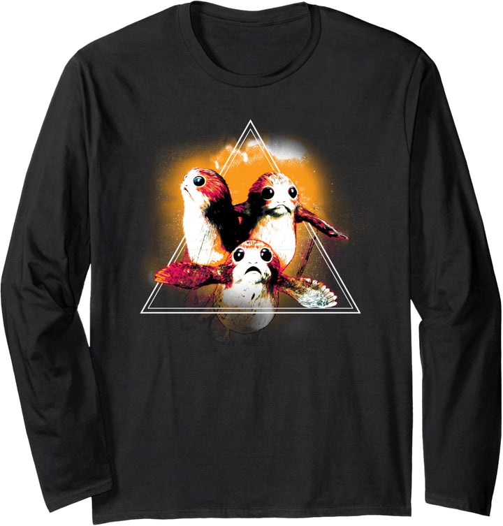 Star Wars Cute Porg Triangle Langarmshirt