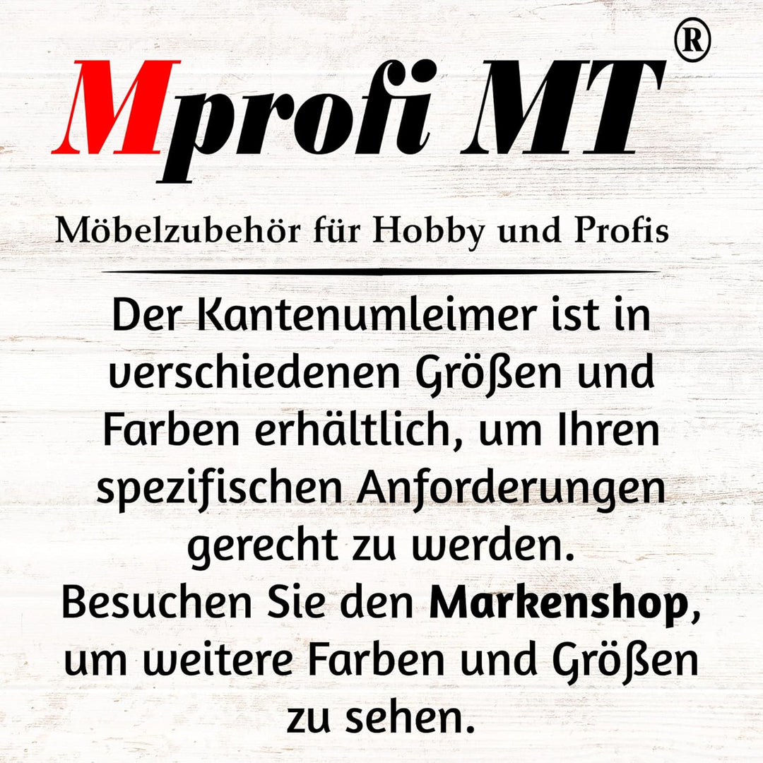 Mprofi MT® Kantenumleimer mit Schmelzkleber - 45mm X 5m Rolle - Echtholz Furnier Kantenumleimer Nuss