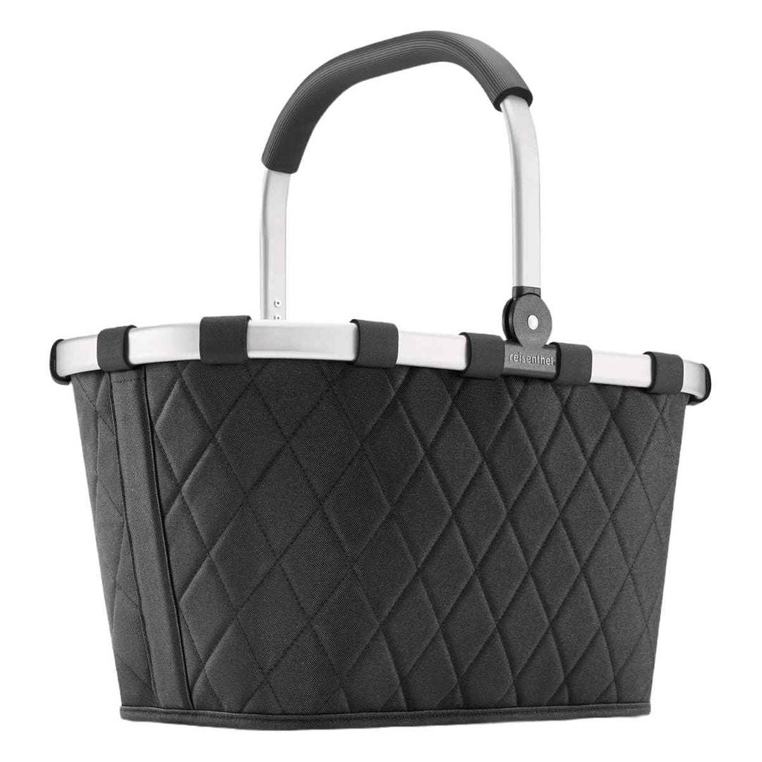 reisenthel carrybag rhombus black– Stabiler Einkaufskorb mit viel Stauraum und praktischer Innentasc