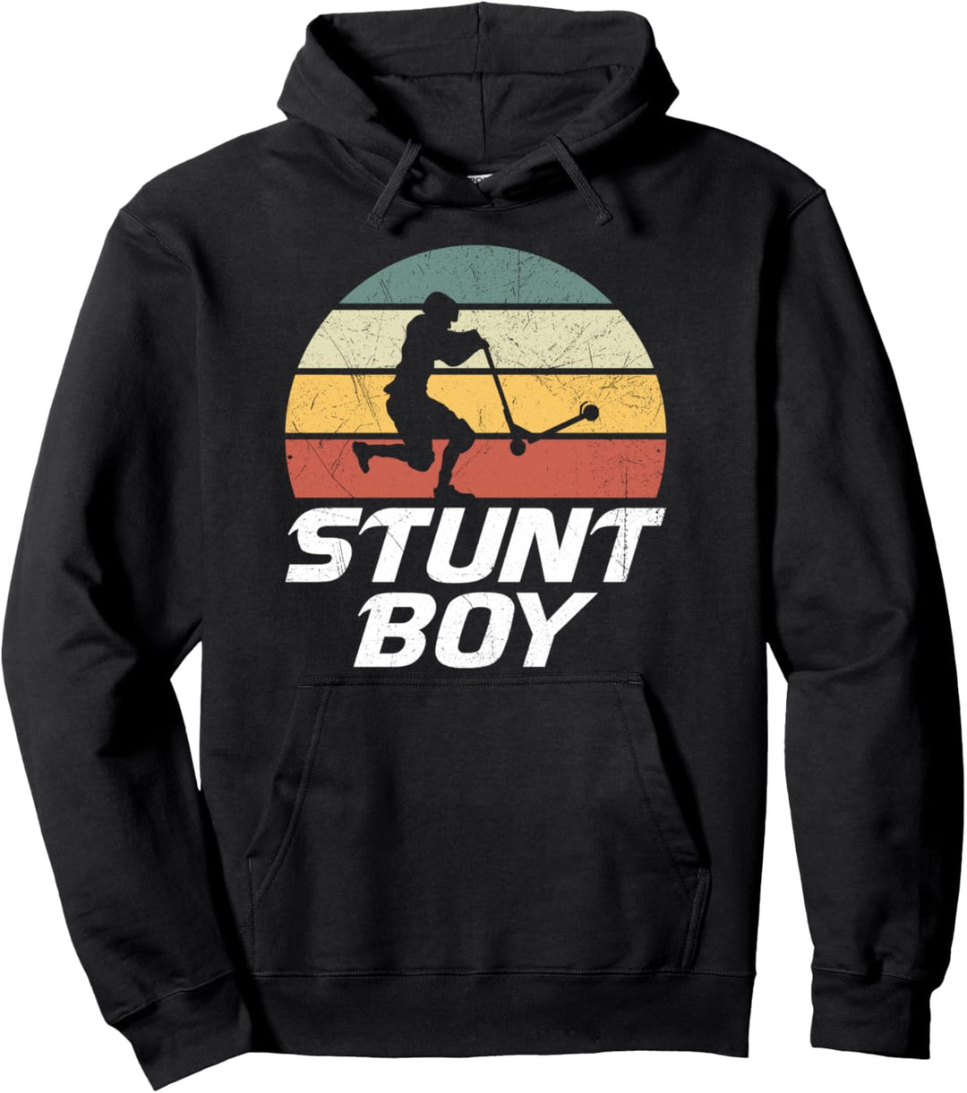 Stunt Scooter Skater Tretroller Roller Cooles Vintage Pullover Hoodie