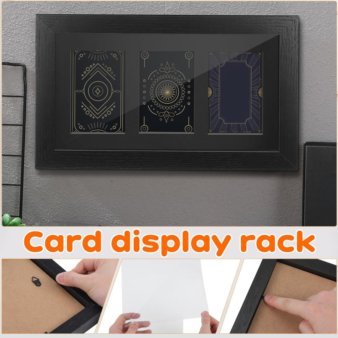 Didiseaon Sammelkarten Displayrahmen, Wandmontage oder Tischaufsteller Sammelkarten Rahmen aus Faser
