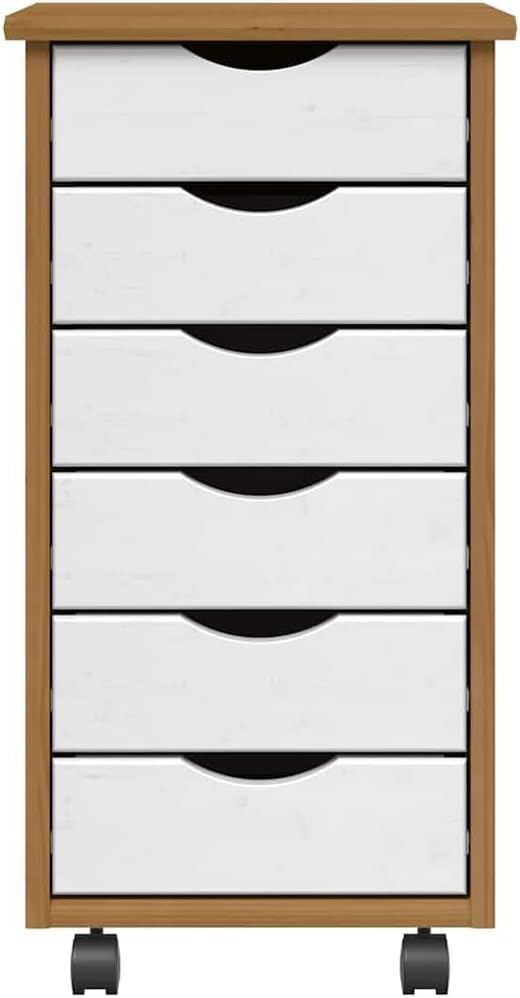 Gecheer Rollschrank mit Schubladen, Kommode, Schubladenschrank, Schreibtischschrank, Aktenschrank, B
