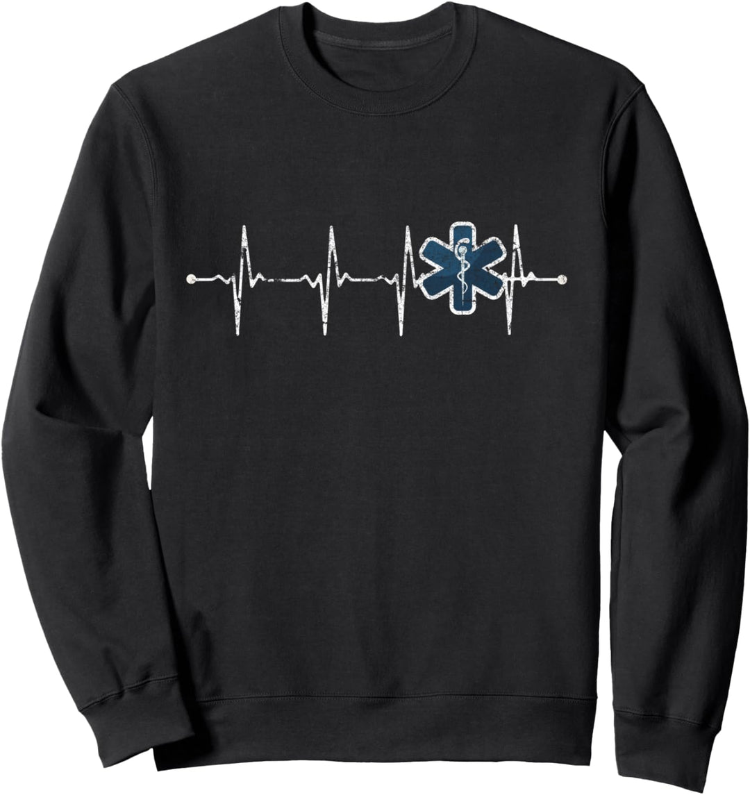 Sanitäter Medic EMT Krankenwagen Herzschlag Sweatshirt
