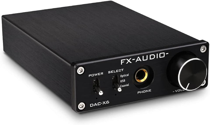 KGUSS FX-Audio DAC-X6 Mini HiFi 2.0 Digitaler Audio-Decoder DAC-Eingang USB/Koaxial/Optischer Ausgan