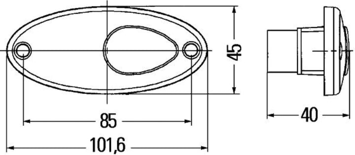 HELLA 2BM 964 295-041 Zusatzblinkleuchte - Halogen - 12V - Einbau/Schraubanschluss - Lichtscheibenfa