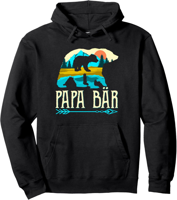 Vater Geschenk Papa Bär und Baby Bär Vatertag Pullover Hoodie