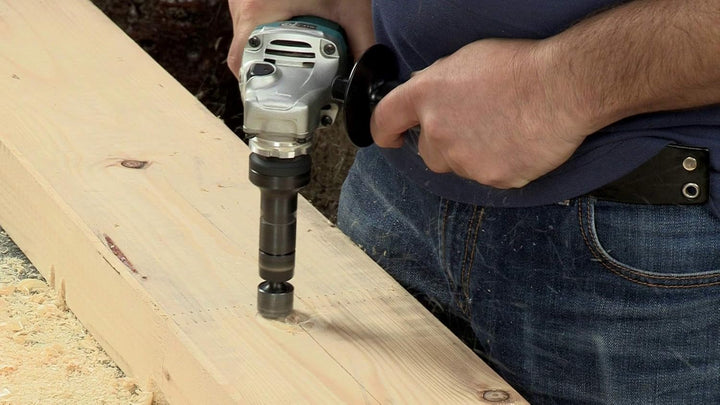 Kaindl Multi-Carver Fräsaufsatz für Holz – 10 mm Schaft mit auswechselbarer HW-Wendeplatte Ø10 mm, g