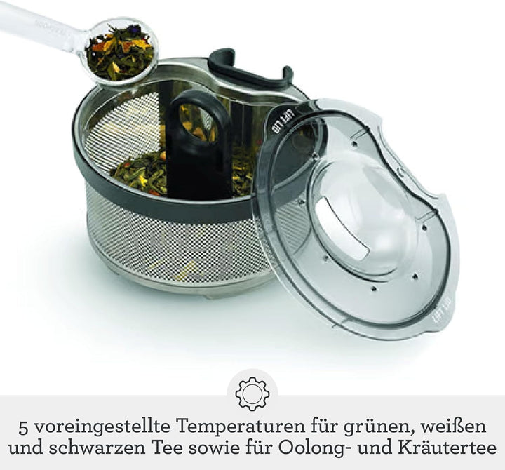 Sage Appliances STM700 the Tea Maker Compact, Teeautomat, 1 Liter, Edelstahl 1 L
