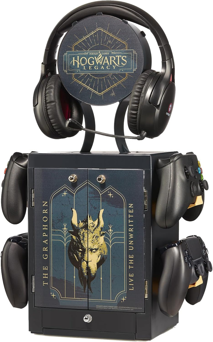 Numskull Offizielle Hogwarts Legacy Spiele-Schliessfach, Controller Halter & Headset-Ständer für PS5