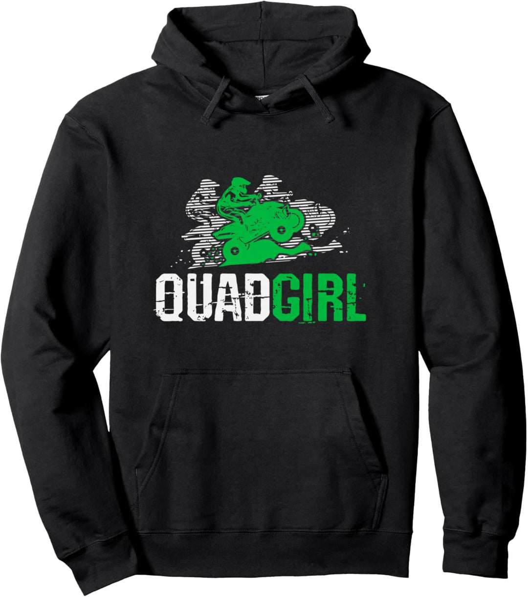 Quadgirl Lustiger Spruch Quad-Bike, Mädchen Motiv Pullover Hoodie