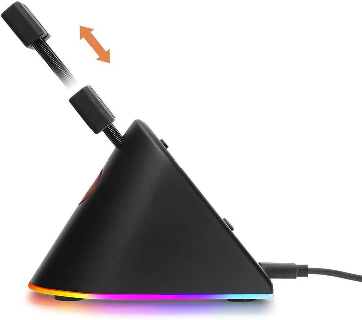DELTACO GAMING RGB Maus Bungee - 8 RGB-Modi - USB-C - Schwarz
