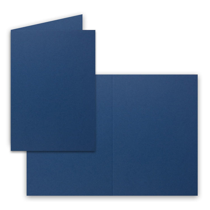 1000 Faltkarten B6 - Nacht-Blau - PREMIUM QUALITÄT - 11,5 x 17 cm - sehr formstabil - für Drucker ge