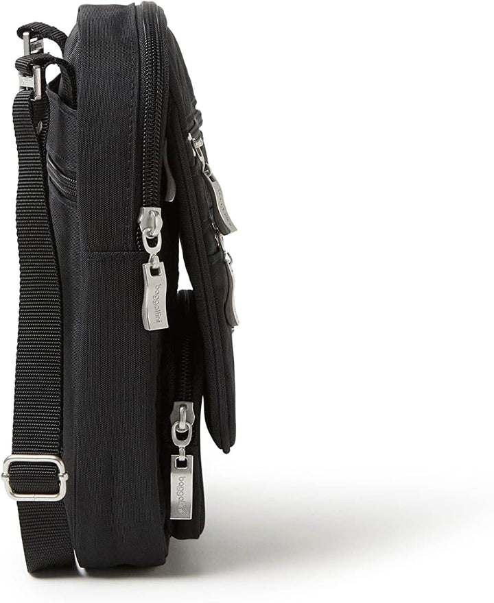 Baggallini RFID Journey Crossbody Schwarz/Sand, Schwarz/Sand