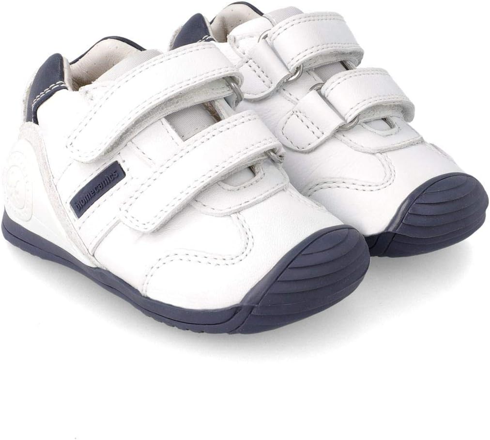 Biomecanics Unisex Kinder 151157 Lauflernschuhe, Weiss und Blau Super Weich