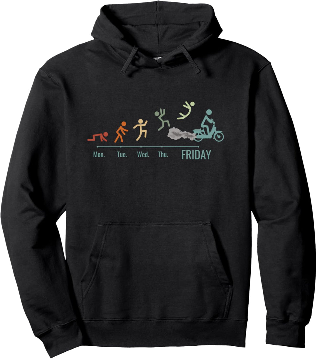 Mofa Mofaroller Moped Mofafahrer Mofa Wochenende Mofa Pullover Hoodie