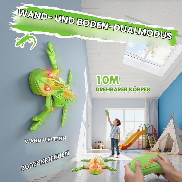 Wall Crawler Gecko, Ferngesteuerter Gecko, der an Wänden und Decken entlang krabbelt, Eidechse Robot
