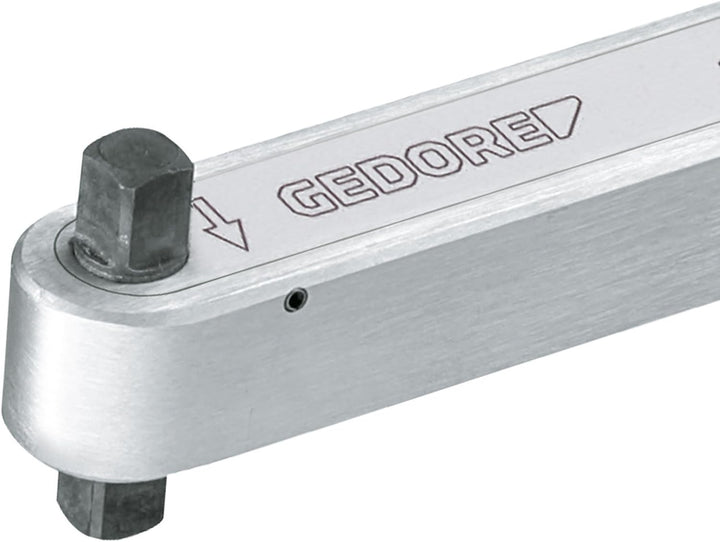 GEDORE Aluminium Drehmomentschlüssel DREMOMETER 1/2" 40-200 Nm mit Doppelvierkant ±3% Genauigkeit mi