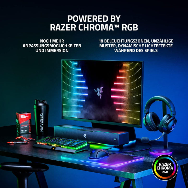 Razer Leviathan V2 - PC-Gaming-Soundbar (mit Dolby 5.1 Surround Sound, leistungsstarkem Subwoofer fü
