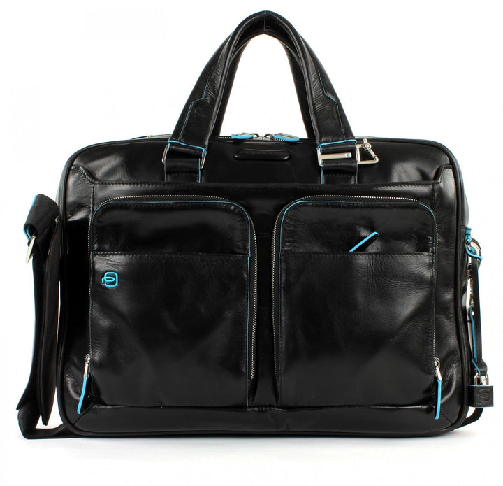 Piquadro Blue Square 15 '' Aktentasche mit Laptop-Fach, Schwarz - CA2849B2 Einheitsgrösse Schwarz, E