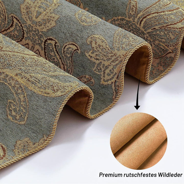Tischläufer mit Quasten, Jacquard Tischdecke für Esstisch Urlaub Party Wohnzimmer Dekoration (33x228