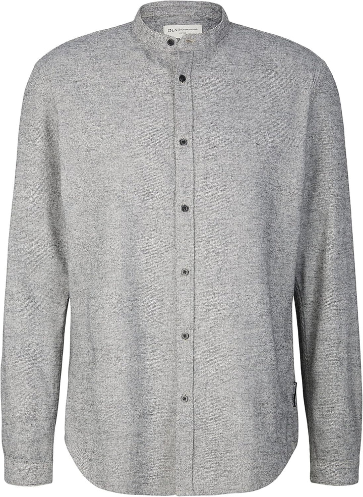 TOM TAILOR Denim Herren Slim Fit Hemd XXL 30699 - Soft Light Beige Structure, XXL 30699 - Soft Light