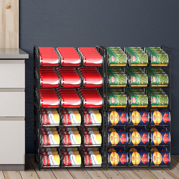 2er-Set Dose Organizer für Pantry 3 Etagen stapelbarer Dosenspender Dose Rack Organizer halten bis z