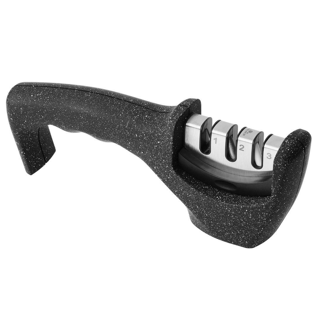 Gerlach Granitex Messerschärfer Profi Messerschleifer Messer Schärfen, Schwarz,weiss