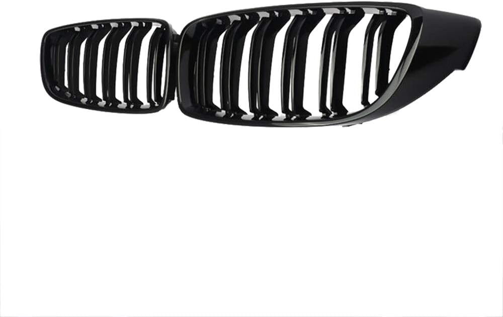 GSRECY Für F32, F33, F36, F80, F82, F83, 4er-Reihe, Nieren-Twin-Lamellen-Stossstangengrill, schwarz