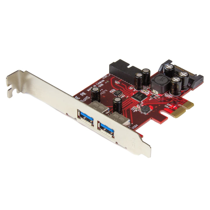 StarTech.com 4 Port USB 3.0 PCI Express-Karte - 2 Externe und 2 Interne mit SATA Power - PCIe SuperS