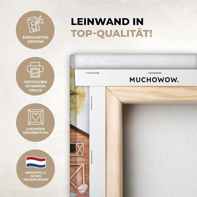 MuchoWow© Leinwand Klein 20x30 cm Mini Deko Schlafzimmer Aesthetic Leinwandbilder Wohnzimmer Gemälde