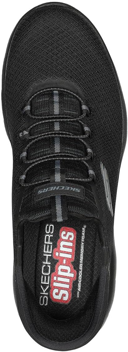 Skechers Herren Summits High Range Sneakers 39 EU Weit Black Mesh Trim, 39 EU Weit Black Mesh Trim