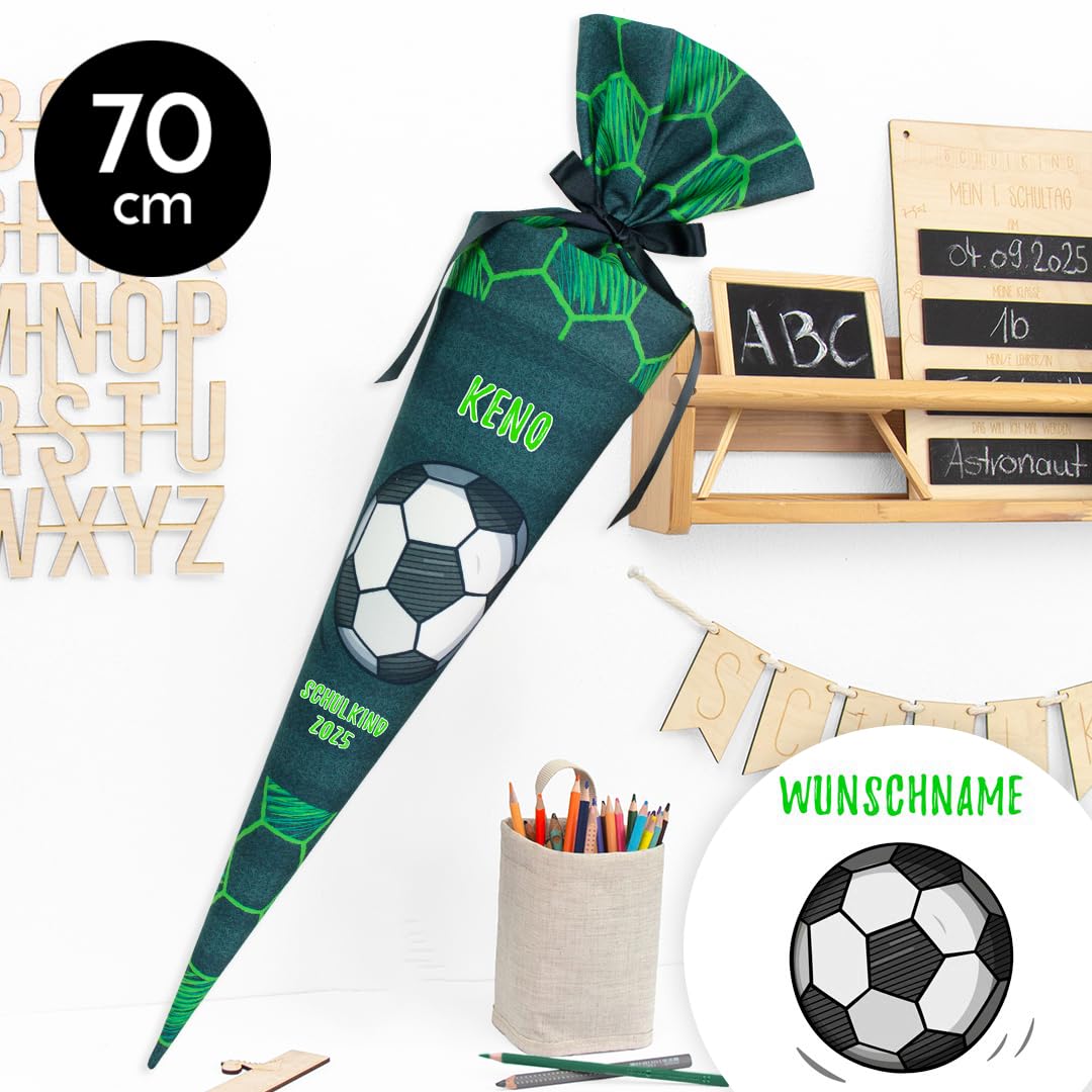 Schultüte aus Stoff Kuschel Velvet individualisierbar mit Wunschname personalisierbar 70 cm 85 cm -